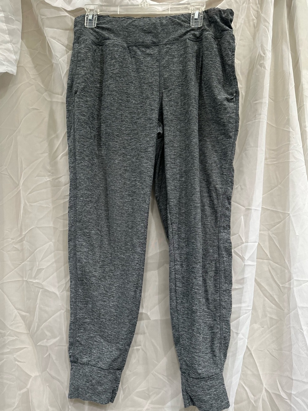 Women’s Gray Athletic Material Jogger Pants